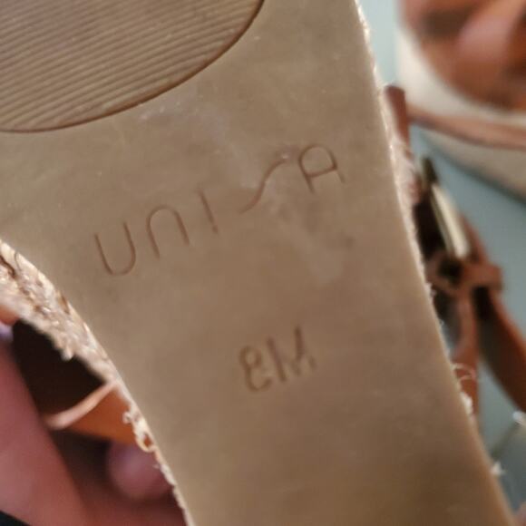 Unisa Woman's platform wedge sandal with straps size 8M - Picture 5 of 8